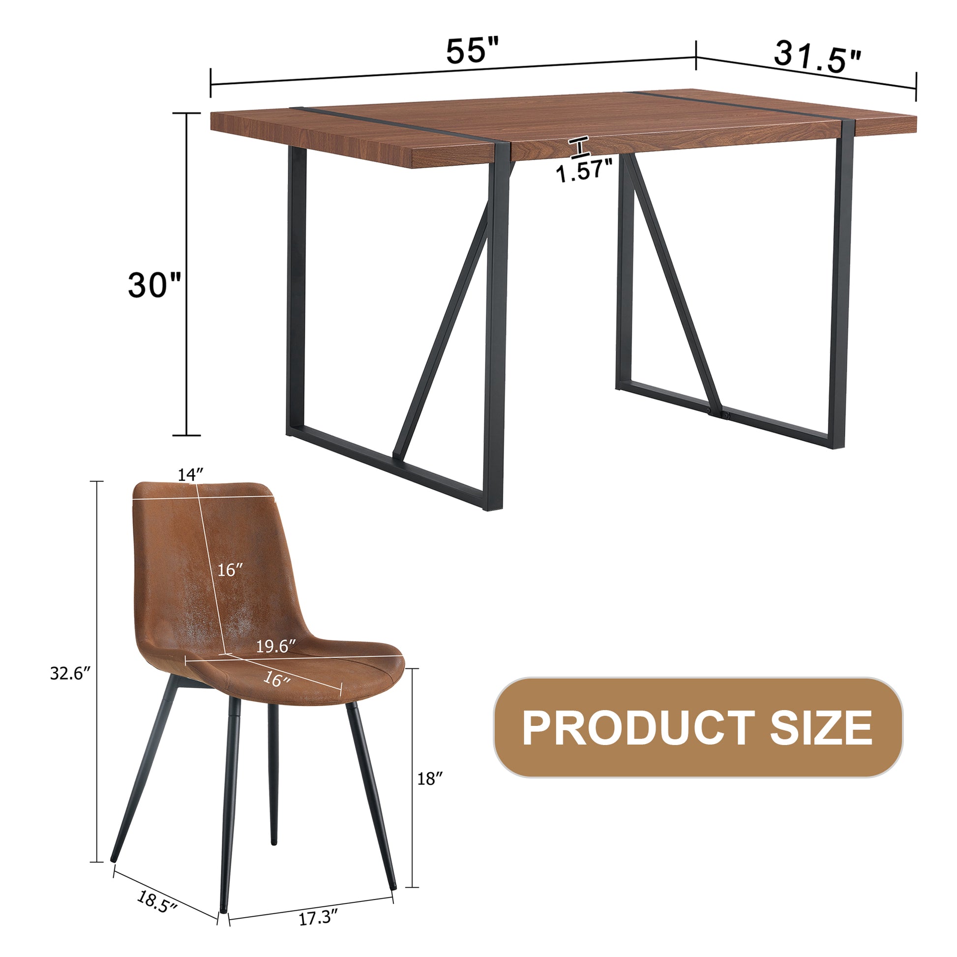 Table And Chair Set. A Minimalist Retro Rectangular Dining Table With A Specially Textured Top And Black Metal Legs, Paired With 6 Soft Chairs And Black Metal Legs, Showcases A Beautiful Home Style.