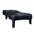 47.24''Fiberglass Clound Coffee Table For Living Room,Matte Black Relief Table Front Of The Sofa, Irregular Center Table For Apartment,No Need Assembly Black Fiberglass