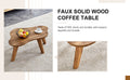 Modern Minimalist Wood Color Table Top Coffee Table. Log Style Coffee Table.Cloud Shape Gives You A Experience, Computer Desk. The Game Table. Suitable For Dining And Living Rooms. Wood Mdf