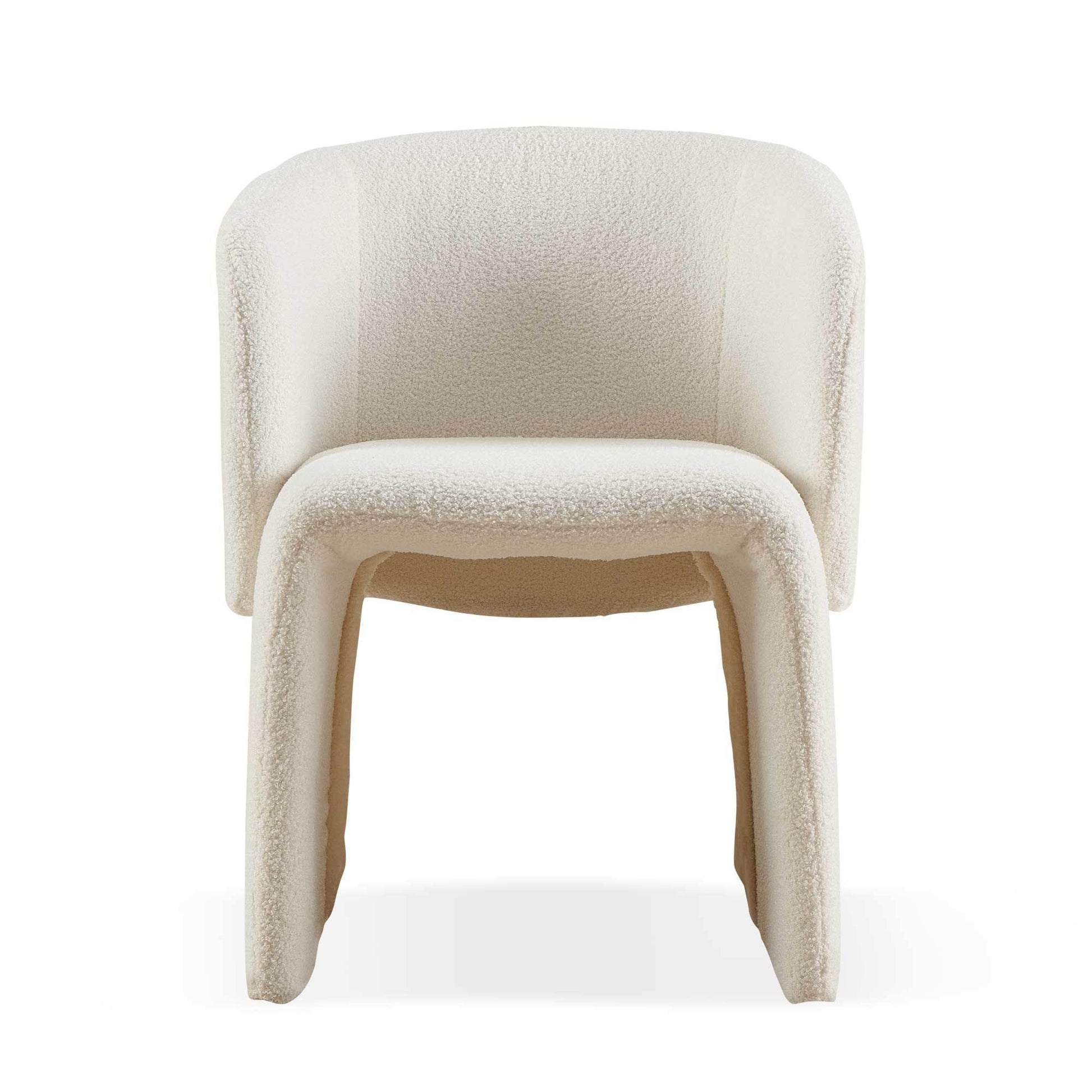 Modern Accent Chair White Single Sofa Chair,Upholstered Side Chair Teddy Comfy Reading Chair For Bedroom Living Room Reception Off White 1Pc Off White Primary Living Space Modern Teddy