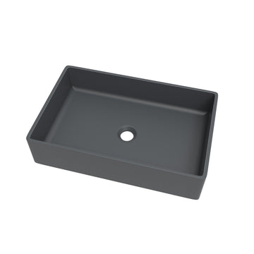 Dark Gray Solid Surface Basin - Dark Gray Solid