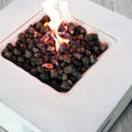 Fiber Reinforced Concrete Propane Natural Gas Fire Pit Table Gray Garden & Outdoor Modern Stone Concrete