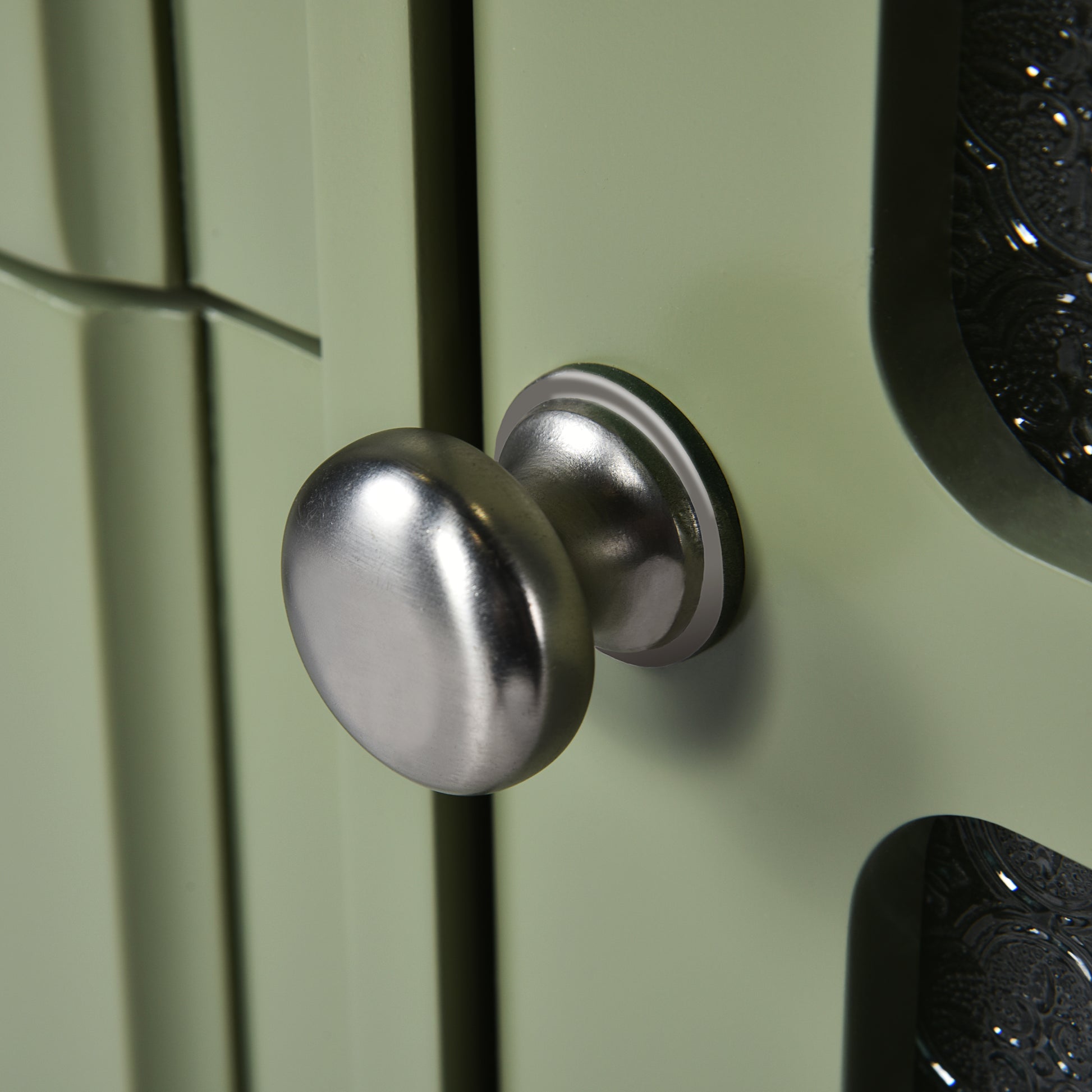 Retro Style 30'' Bathroom Vanity With Resin Sink Combo, Freestanding Single Vanity With 2 Drawers, Solid Wood Frame Bathroom Storage Cabinet, Green Green Bathroom Retro Solid Wood Mdf Resin