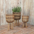S 3 Bamboo Planters 11 13 15