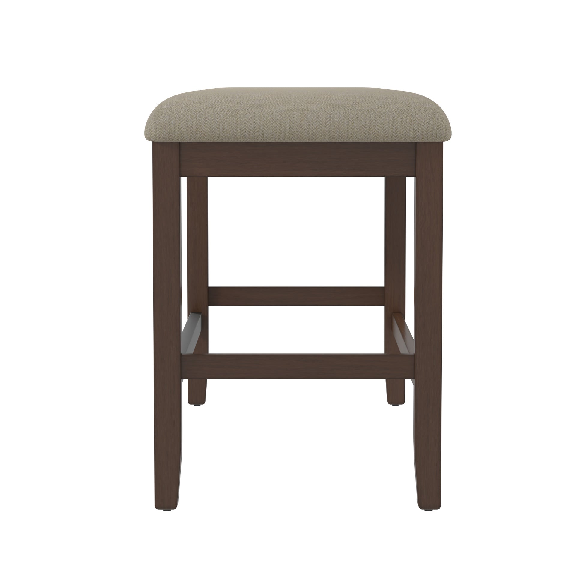 Sonnet Brown Gathering Height Bench Brown Foam Solid Wood