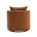 Coolmore Swivel Barrel Chair, Comfy Round Accent Sofa Chair For Living Room, 360 Degree Swivel Barrel Club Chair, Leisure Arm Chair For Nursery, Hotel, Bedroom, Office, Lounge Brown Chenille Brown Primary Living Space Foam Chenille