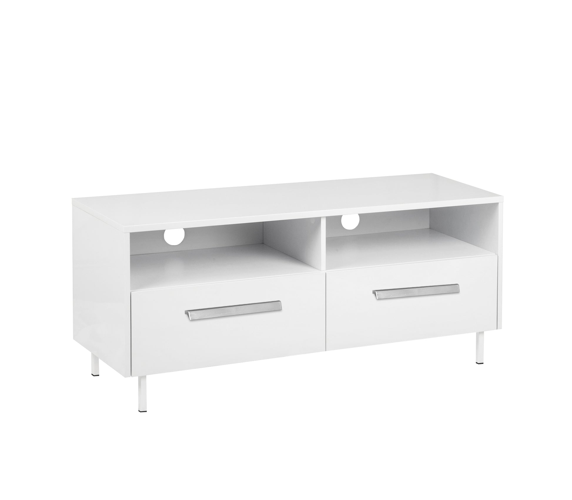 Tv Stand Modern White Media Console Entertainment Center With Storage Fits 75" Tv" White 70 79 Inches Solid Wood