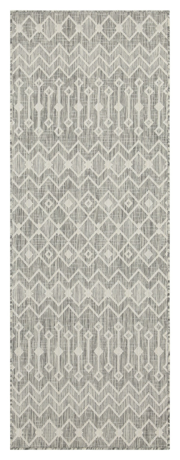 Sunshine Gc Har2021 Silver 7 Ft. 10 In. X 10 Ft. 3 In. Indoor Outdoor Area Rug Silver Polyester Polypropylene