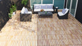 10 Pcs Interlocking Deck Tiles Striped Pattern, 12