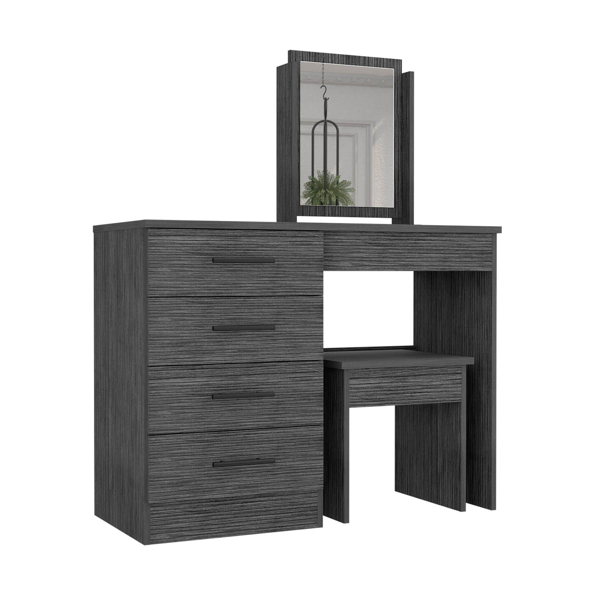 grey oak dressing table GFW Kendal Light Grey and Oak Dressing Table and Stool