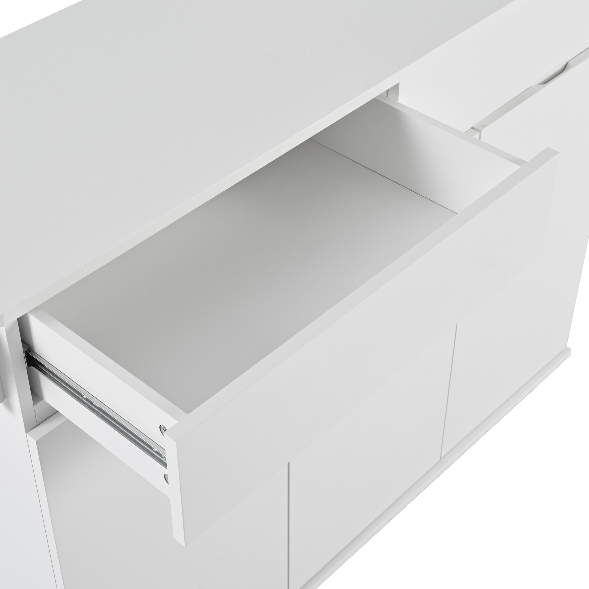 K&K 53.2'' Kitchen Island With Drop Leaf, Kitchen Storage Cart With Spice Rack, Towel Rack And 2 Drawers, Rolling Kitchen Island On Wheels With Adjustable Shelves For Kitchen, Dining Room, White White Brown Kitchen Artsy,Casual,Classic,Minimalist,Modern