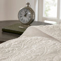 Reversible Bedspread Set Cream Twin Cream Cotton