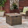 50,000 Btu Outdoor Lightweight Concrete Gas Burning Fire Pit By 32