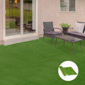 Outsunny 10' X 3' Artificial Turf Grass With Simulated Look & Feel Uv Protection, & Drain Holes For Rain, 1.25