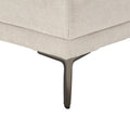 United Linen Sofaaccent Sofa Seat Sofa With Metal Feet Beige Linen 3 Seat