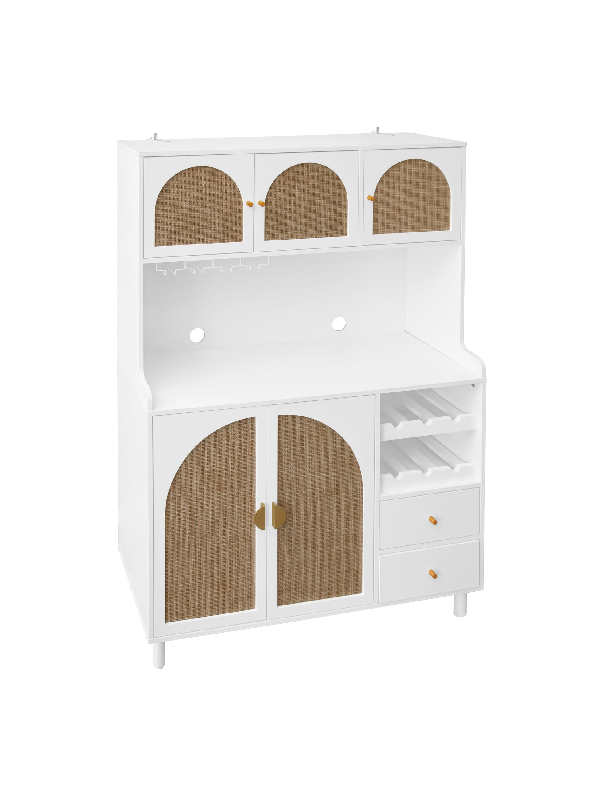 Accent Storage Cabinet, Suitable For Living Room, Bedroom, Dining Room, Study White Mdf