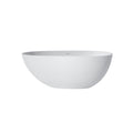 59 Small Size Solid Surface Stone Bathroom Freestand Bathtub White Oval Bathroom Freestanding Tubs Matte 59 61 In Modern Soaking Center Solid Surface Solid Surface