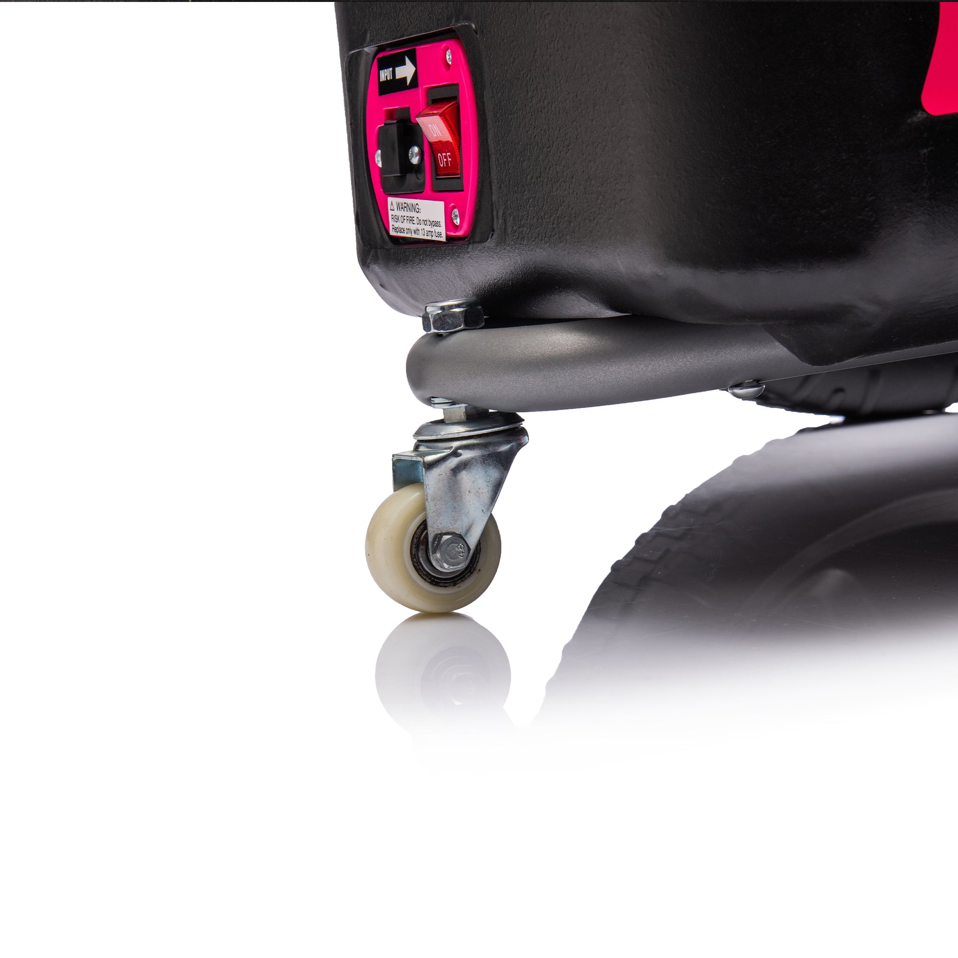 12V Kids Ride On Electric Toy,2Wd,16'' Exaggerated Wheel,Dual Handle Control For 360 Degree Flexible Steering And Rotation,Solid Metal Frame,Provide A Speed Of 4.66 Mph For Kids Aged 6 . Pink 50 99 Lbs Polypropylene