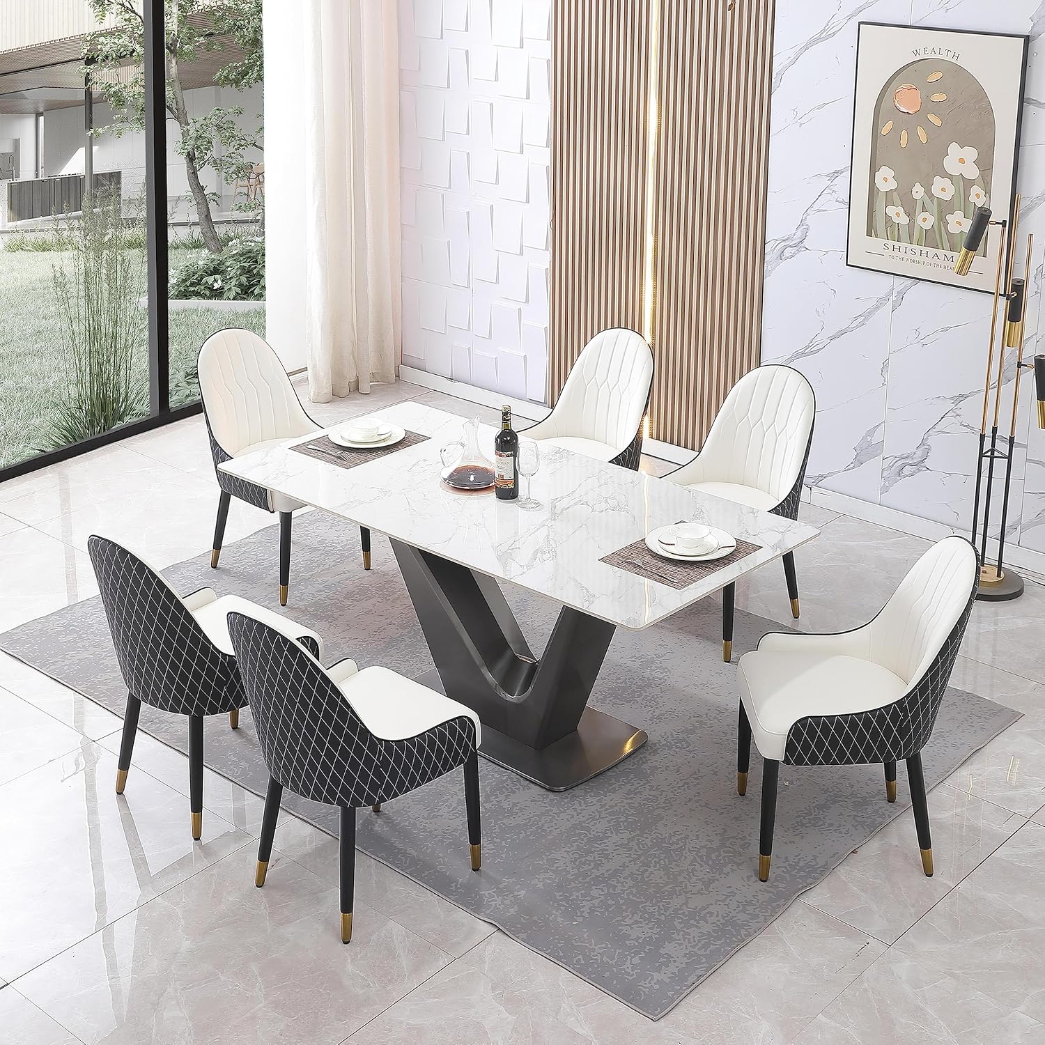 Seating For Dining Black Pu