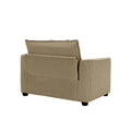 Tan Corduroy Fabric, Comfortable Single Chair Deep Seat Sofa With One Pillow, Suitable For Living Room And Bedroom, Club Multiple Occasions Tan Corduroy 1 Seat