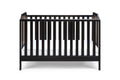 Brees Island 3 In 1 Convertible Crib Black Brownstone Black Brown Wood