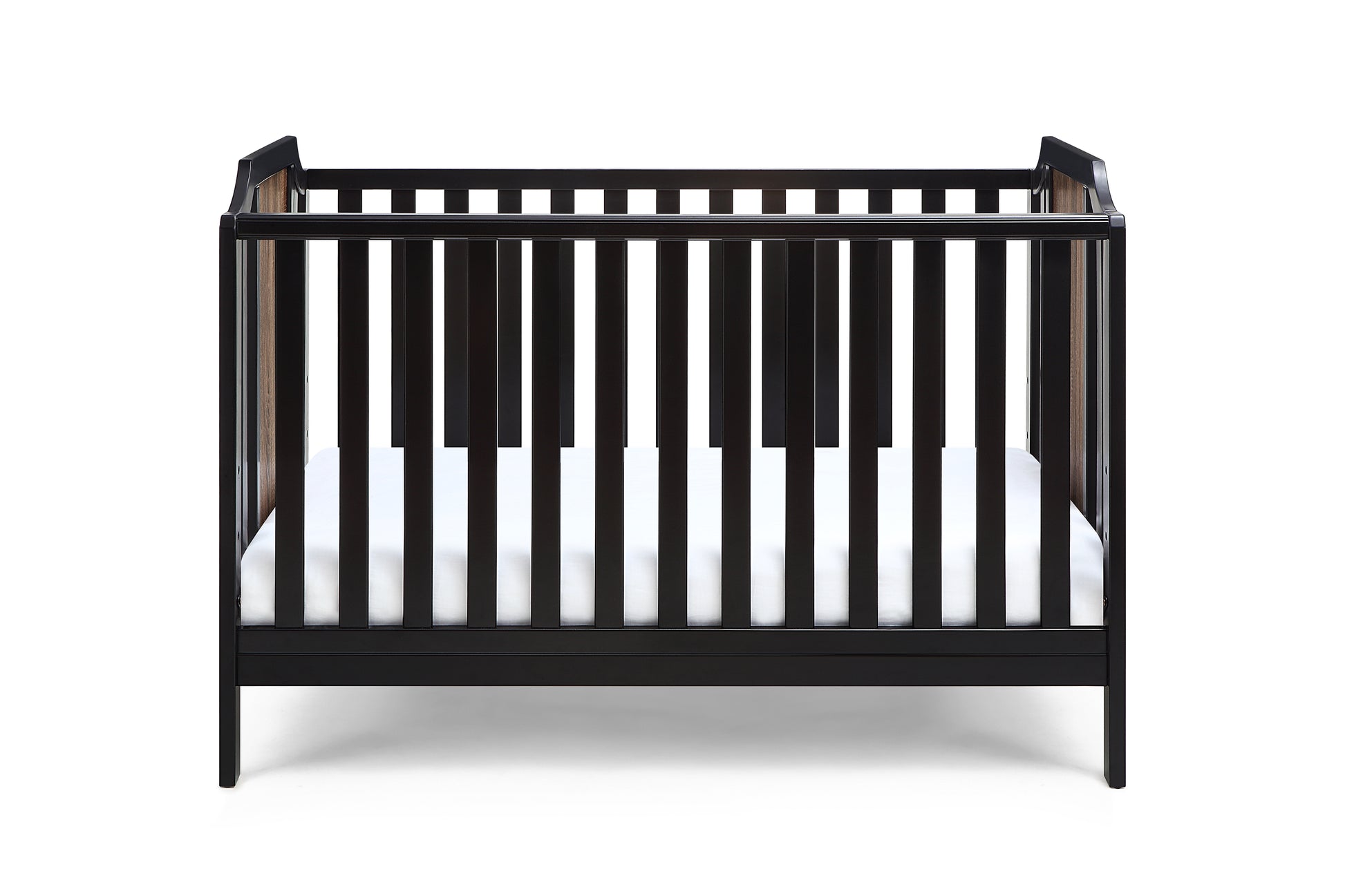 Brees Island 3 In 1 Convertible Crib Black Brownstone Black Brown Wood