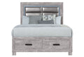 Rover Grey Full Bed Gray Solid Wood Mdf