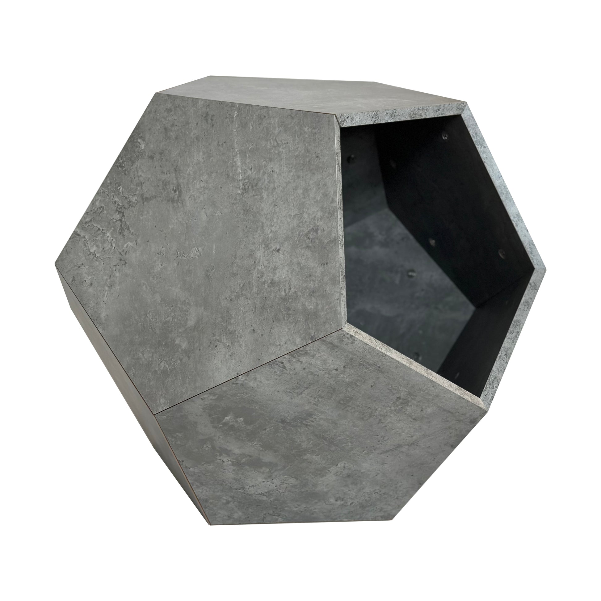 25.98"Modern Pet Furniture Cat Litter Side Table, Sofa Side Table, Planter Mdf Multifunctional Furniture, Cement Gray Cement Grey Mdf