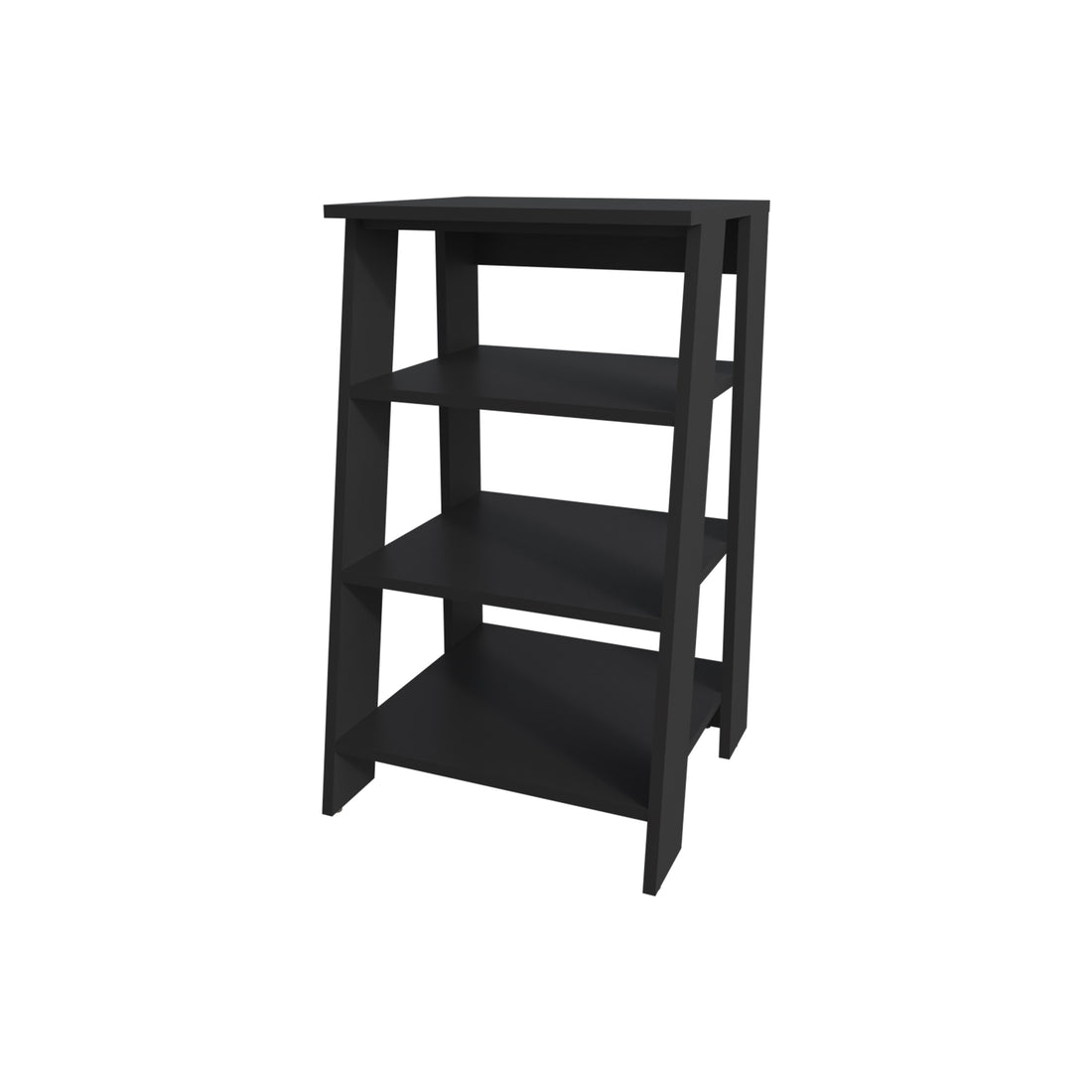 Mcneal Freestanding Bathroom Shelf With Open Storage, Black Black 3 Up To 17 In 24 To 31 In Bathroom Freestanding Modern 10 15 Inches Particle Board Melamine