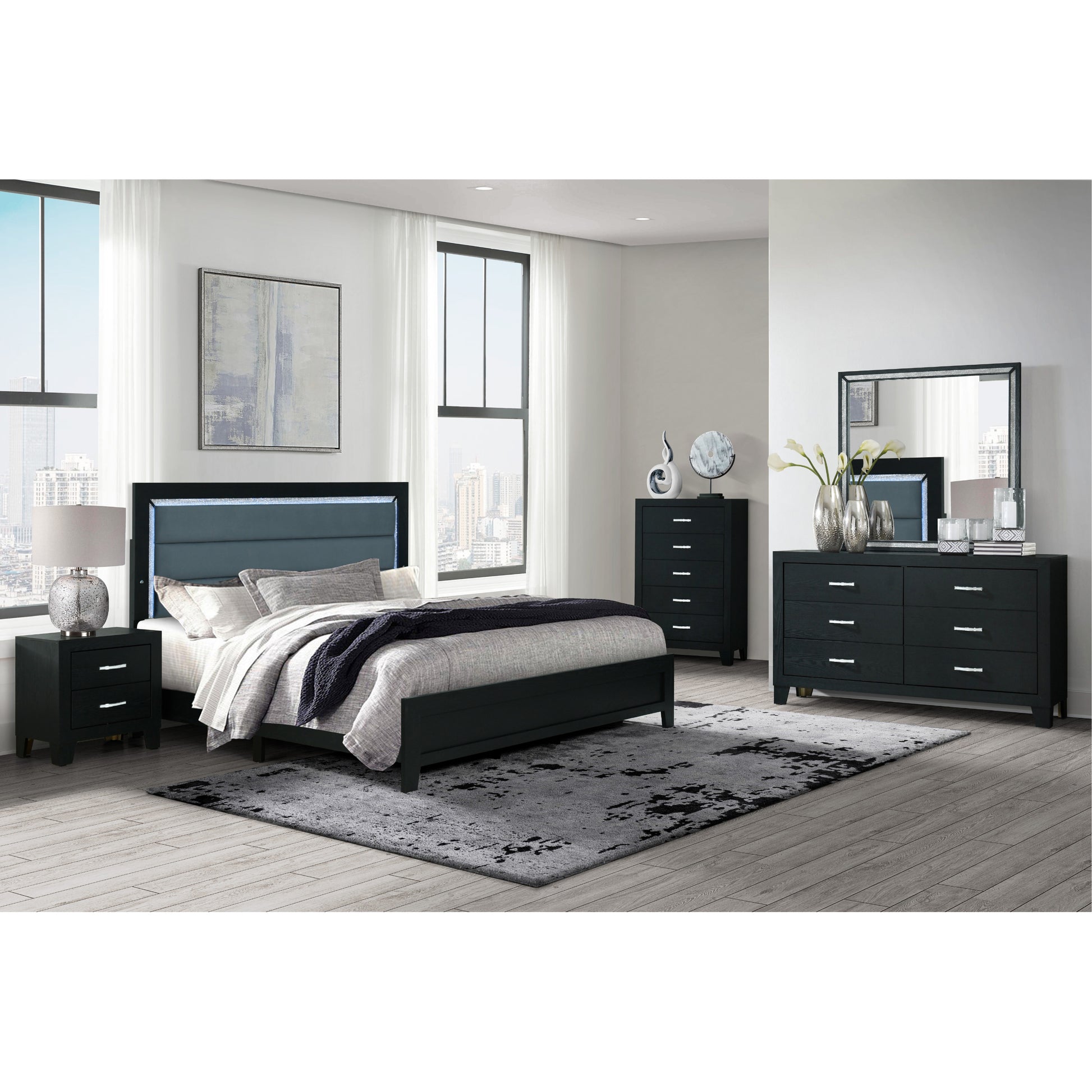 Carlos Black Dresser Black Solid Wood Mdf Carlos Black Dresser Black Solid Wood Mdf