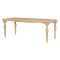 Vintage Traditional 9 Piece 82.7Inch Extendable Dining Table Set With 23.6Inch Removable Leaf And 8 Upholstered Dining Chairs For 8, Natural Wood Dining Room Distressed Finish Rubberwood Rectangular Dining Table With Bench Wood Wood Natural Seats 8