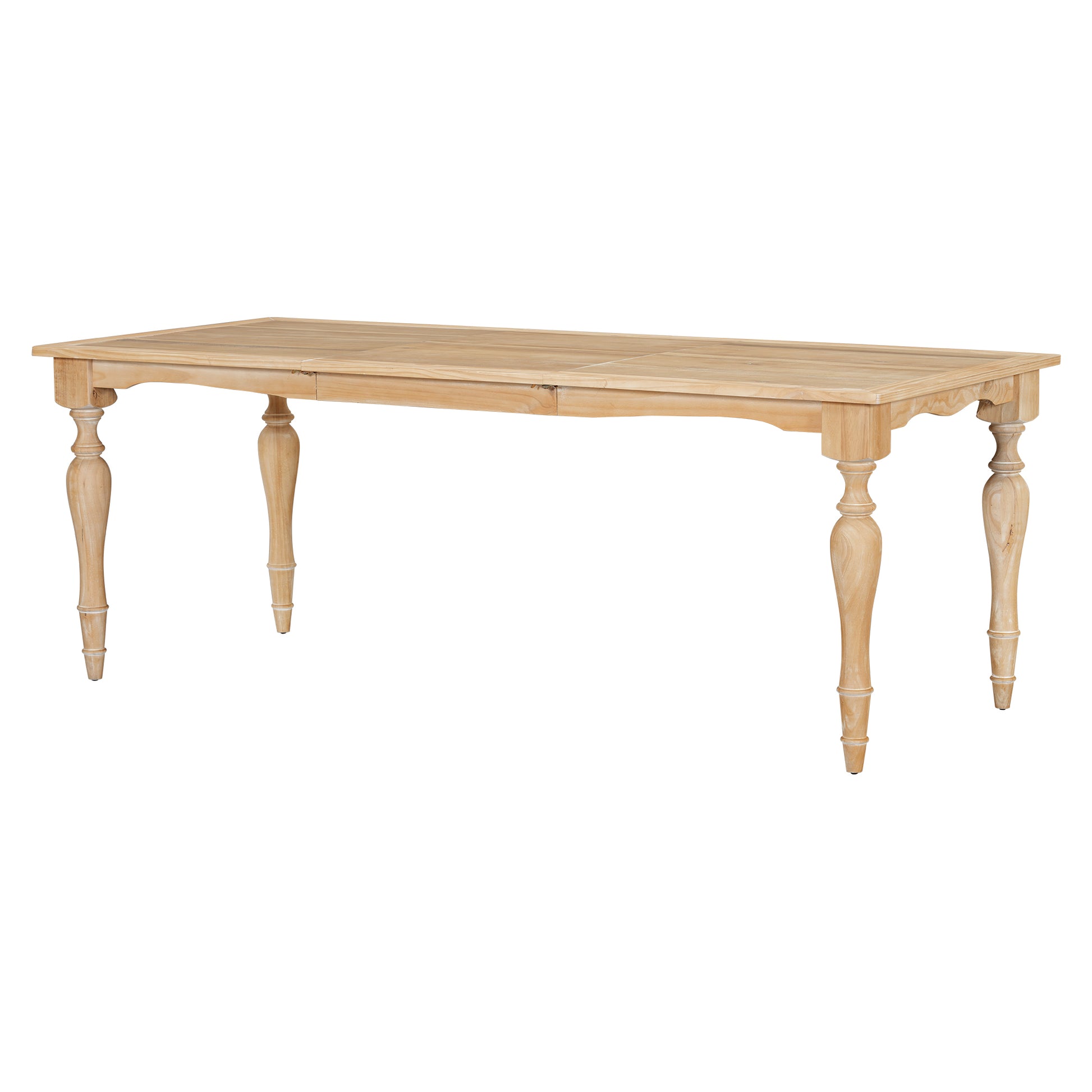 Vintage Traditional 9 Piece 82.7Inch Extendable Dining Table Set With 23.6Inch Removable Leaf And 8 Upholstered Dining Chairs For 8, Natural Wood Dining Room Distressed Finish Rubberwood Rectangular Dining Table With Bench Wood Wood Natural Seats 8
