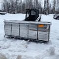 10Ft Storage Cabinet With 30 Drawers Silver Steel