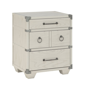 Grey 3 Drawer Nightstand With Usb Grey 4 Drawers Bedroom Rectangle Poplar Drawers Wood