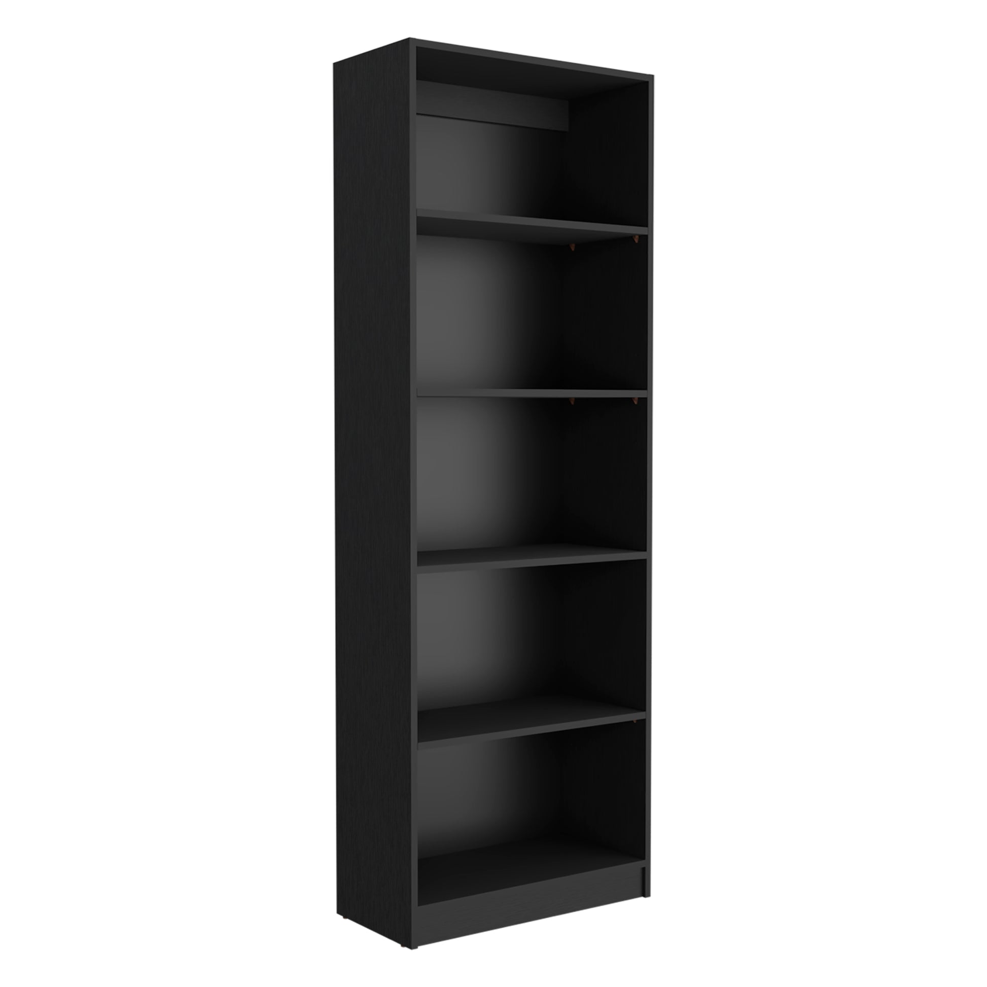 Bartow 3 Piece Home Bookcase Set, 74" Wide With 14 Shelvesliving Room Set Set Black 5 Or More Shelves Black Modern Particle Board