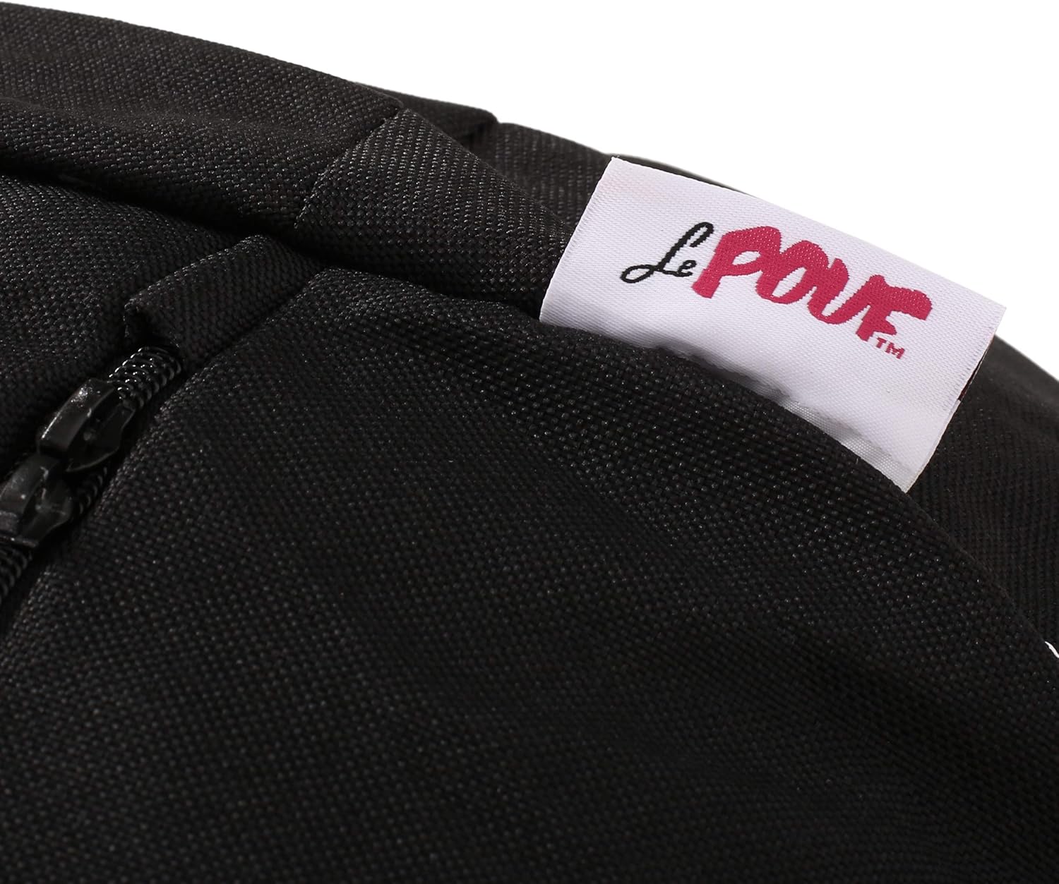 Chrisholm Black Bean Bag 25 In. X 34 In. X 34 In. Black Fabric