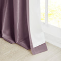 Twist Tab Lined Window Curtain Panel Only 1 Pc Panel Purple Polyester