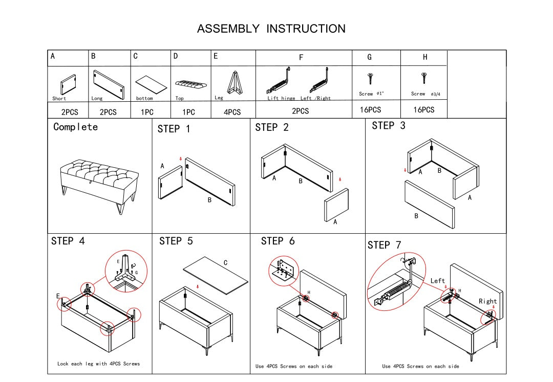 Fashion Light Grey Velvet Fabric Upholstered Large Storage Rectangular Bench For Entryway Bench,Bedroom End Of Bed Bench.Foot Of The Bed,Bench For Sofa For Living Room. Gold Feet Stainless Steel Gray Fabric