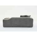Arrived 2 Piece Boucle Cloud Sofa Set, Upholstered Sofa Set, Modern 3 Seater And 2 Seater Sofa With Mdf End Table For Living Room ,Apartment,3 2 Couch,Boucle,Dark Gray Gray Polyester Primary Living Space Soft Tight Back Modern Square Arms Foam