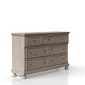 Seven Drawer Dresser Antique Gray Antique Gray Solid Wood Mdf