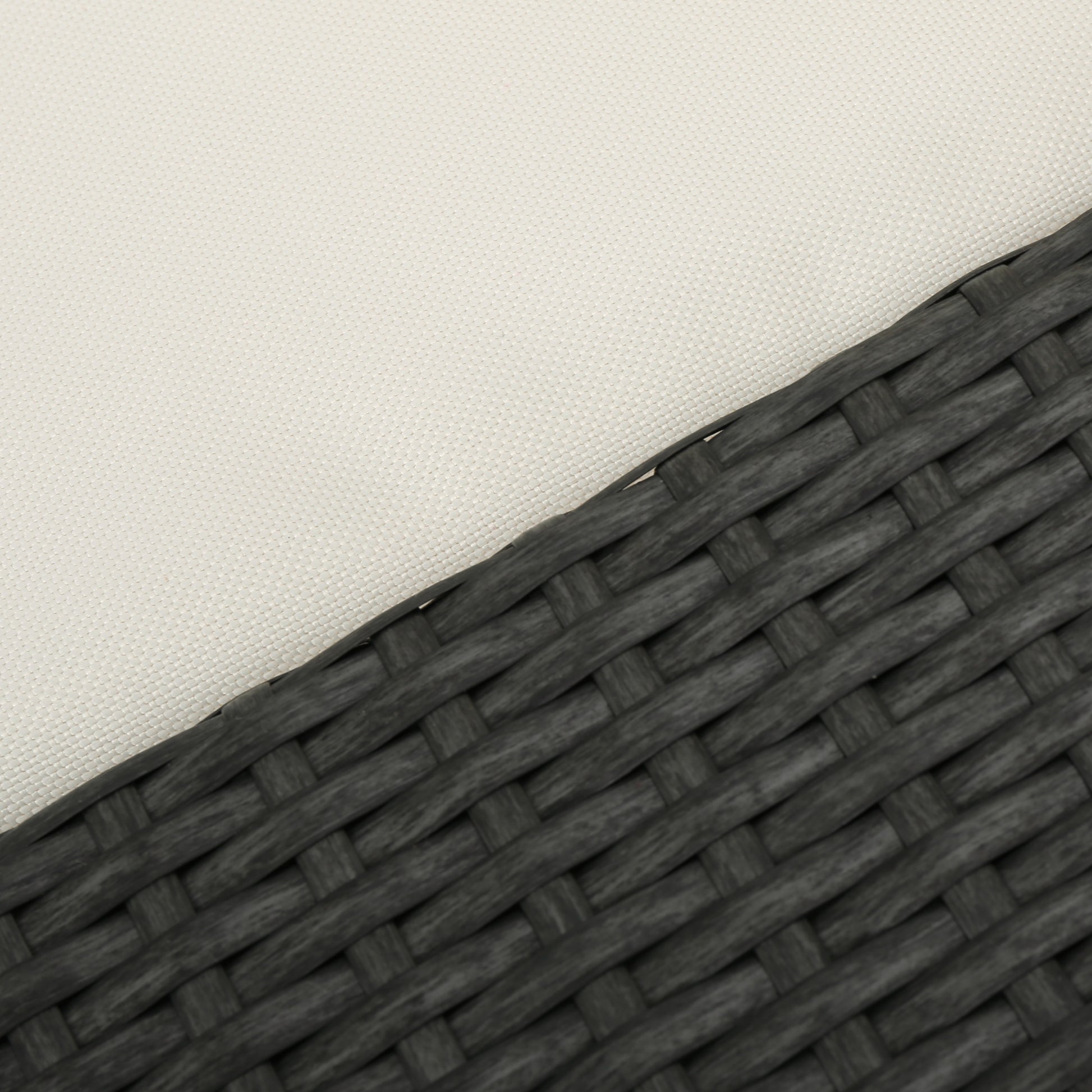 Santa Cruz Arm Chairs L & R Grey Pe Rattan Iron