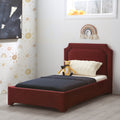 Lark Toddler Bed In Cabernet Red Fabric