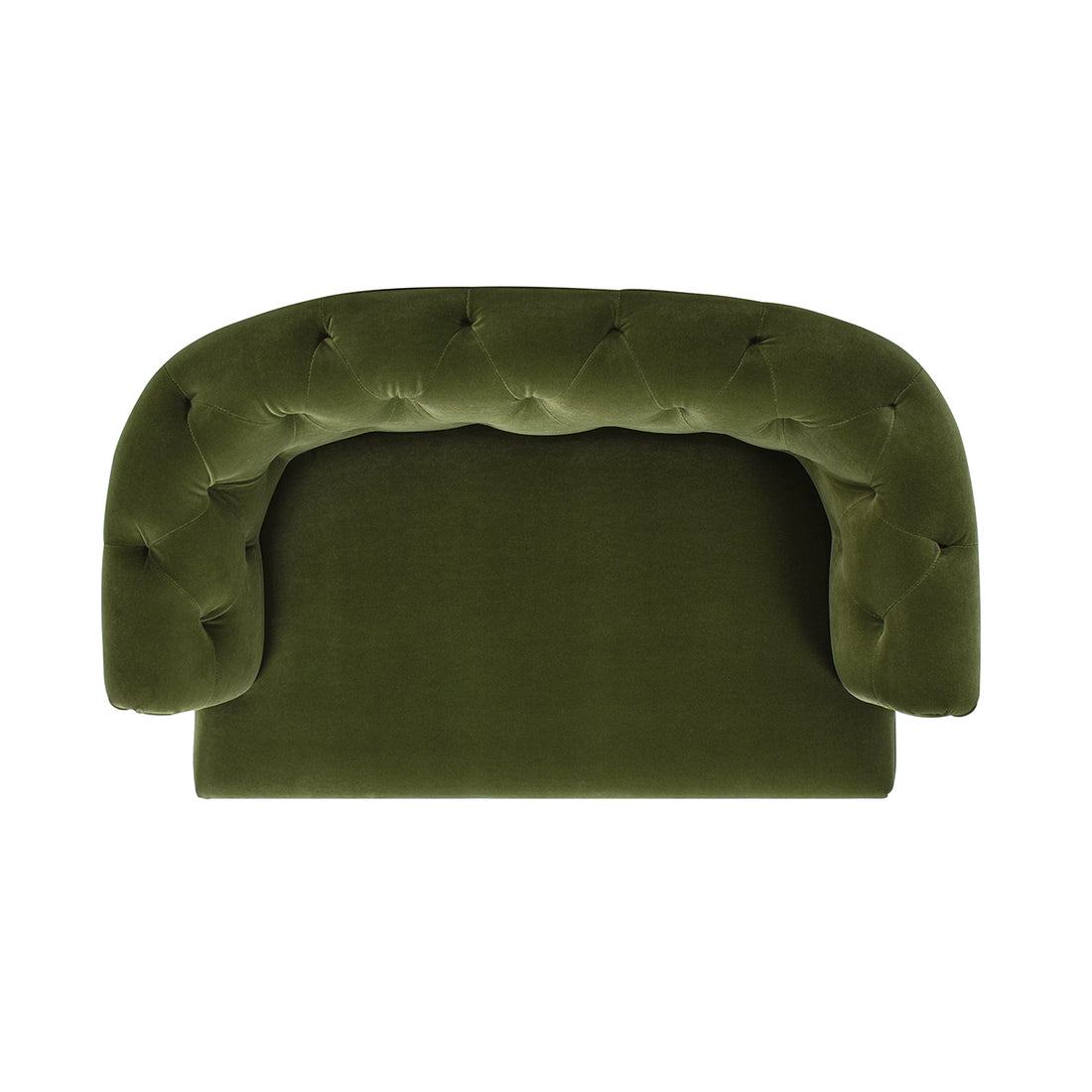 Kiki 36.5" Chesterfield Dog Sofa Bed, Medium, Olive Green Performance Velvet Olive Green Foam Velvet