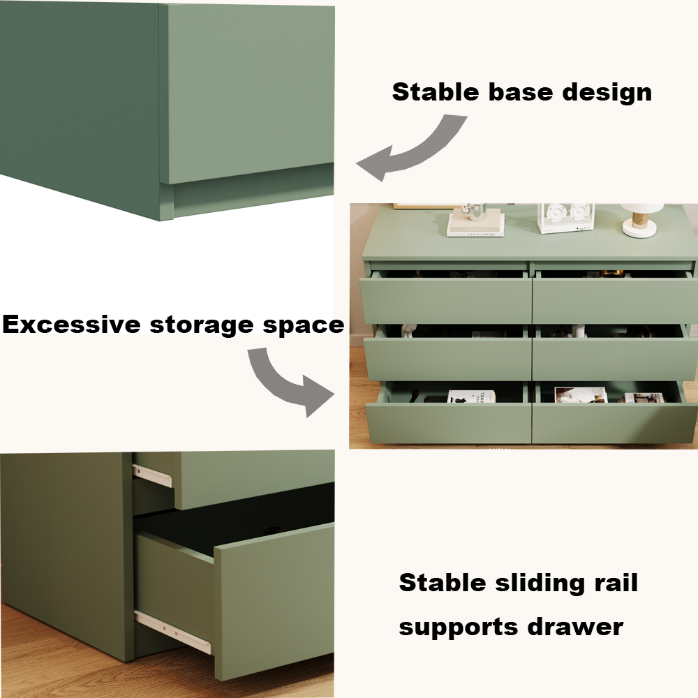 Green Large 6 Drawers Chest Of Drawer Dressers Table Sliding Green Gray Drawer 5 Drawers & Above Bedroom Extra Deep Drawers 6 Corner White Particle Green Large 6 Drawers Chest Of Drawer Dressers Table Sliding Green Gray Drawer 5 Drawers & Above Bedroom Extra Deep Drawers 6 Corner White Particle