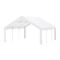 20X20Ft Party Tent Heavy Duty, Large Wedding Event Shelters With 2 Storage Bags & Removable Sidewalls, Outdoor Canopy Gazebo Commercial Tents For Parties Carport Camping Garden Patio White Metal