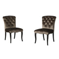 Hayden Kd Dining Chair Mp2 Set Of 2 Grey Velvet