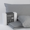 Bamboo Cotton Sheets Soft And Smooth With Viscose From Bamboo Grey Queen Grey Cotton