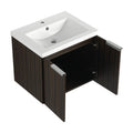 60 Inch Soft Close Doors Bathroom Vanity With Sink, A Small Storage Shelves, 24