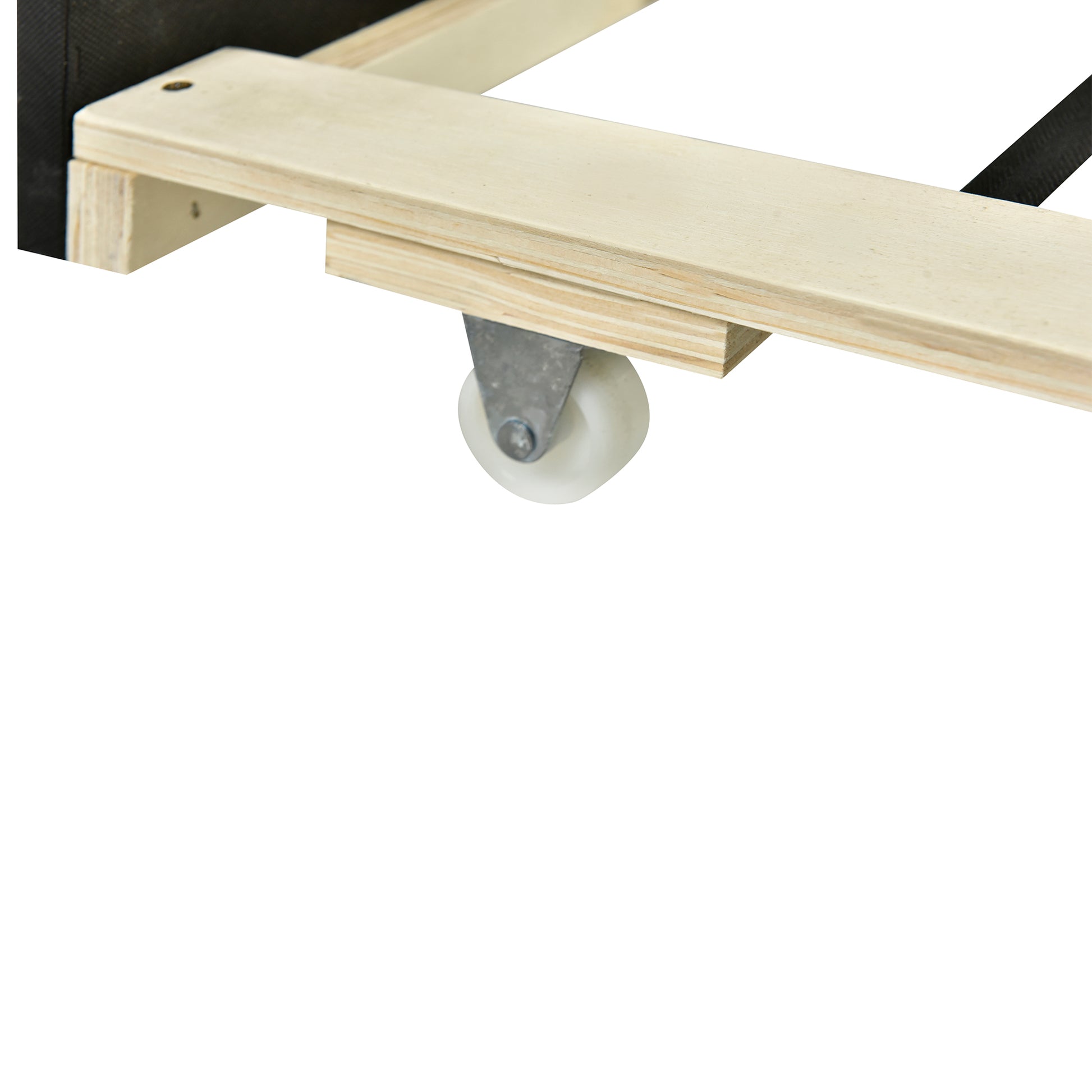 Queen Size Upholstered Platform Bed With Led Frame, With Twin Xl Size Trundle And 2 Drawers, Teddy Fleece, Gray Gray Fleece