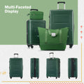 2 Piece Luggage Set With Bags Expanable Spinner Wheels Abs Lightweight Suitcase With Tsa Lock 20Inch 24Inch Green Abs